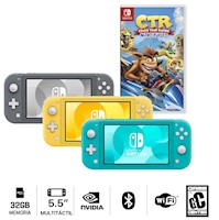 Consola Nintendo Switch Lite + Crash Team Racing